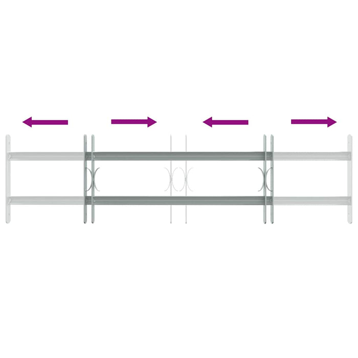 Grilaje pentru feronerie 700-1050 mm Oțel galvanizat Argintiu WALTI