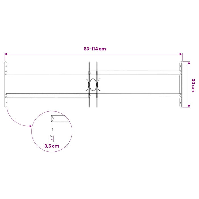 Grilaje pentru feronerie 700-1050 mm Oțel galvanizat Argintiu WALTI