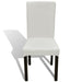 Huse de scaun elastice drepte, 6 buc., crem - WALTI WALTI