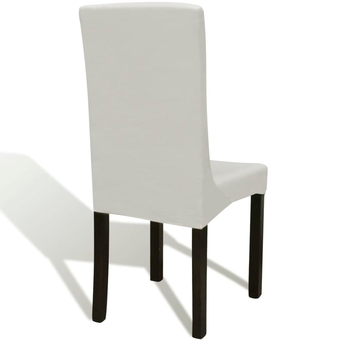 Huse de scaun elastice drepte, 6 buc., crem - WALTI WALTI