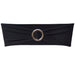 Fundă elastică decorativă scaun, cataramă diamante, negru, 25 buc. - WALTI WALTI