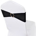 Fundă elastică decorativă scaun, cataramă diamante, negru, 25 buc. - WALTI WALTI