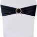 Fundă elastică decorativă scaun, cataramă diamante, negru, 25 buc. - WALTI WALTI
