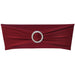 Fundă elastică decorativă scaun, cataramă diamante, bordo, 25 buc. - WALTI WALTI