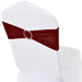 Fundă elastică decorativă scaun, cataramă diamante, bordo, 25 buc. - WALTI WALTI