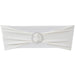 Fundă elastică decorativă scaun, cataramă diamante, crem, 25 buc. - WALTI WALTI