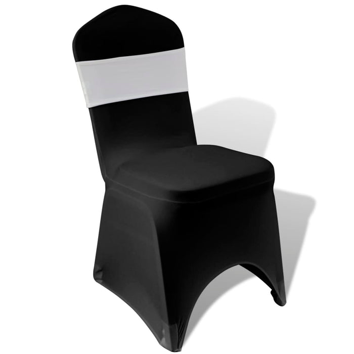 Fundă elastică decorativă scaun, cataramă diamante, crem, 25 buc. - WALTI WALTI