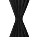 Draperii micro-satin cu bride, 2 buc, 140 x 175 cm, negru - WALTI WALTI