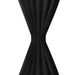 Draperii micro-satin cu bride, 2 buc, 140 x 225 cm, negru - WALTI WALTI