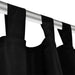 Draperii micro-satin cu bride, 2 buc, 140 x 225 cm, negru - WALTI WALTI