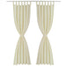 Draperii micro-satin cu bride, 140 x 245 cm, crem, 2 buc. - WALTI WALTI