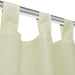 Draperii micro-satin cu bride, 140 x 245 cm, crem, 2 buc. - WALTI WALTI