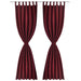 Draperii micro-satin cu bride, 140 x 175 cm, bordo, 2 buc. - WALTI WALTI