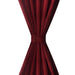 Draperii micro-satin cu bride, 140 x 175 cm, bordo, 2 buc. - WALTI WALTI