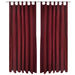 Draperii micro-satin cu bride, 140 x 225 cm, roșu bordo, 2 buc. - WALTI WALTI