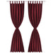 Draperii micro-satin cu bride, 140 x 225 cm, roșu bordo, 2 buc. - WALTI WALTI