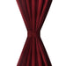 Draperii micro-satin cu bride, 140 x 225 cm, roșu bordo, 2 buc. - WALTI WALTI