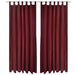 Draperii micro-satin cu bride, 140 x 245 cm, roșu bordo, 2 buc. - WALTI WALTI