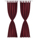 Draperii micro-satin cu bride, 140 x 245 cm, roșu bordo, 2 buc. - WALTI WALTI