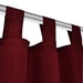 Draperii micro-satin cu bride, 140 x 245 cm, roșu bordo, 2 buc. - WALTI WALTI