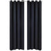 Draperii opace cu inele metalice, 2 buc., negru, 135 x 245 cm - WALTI WALTI