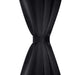 Draperii opace cu inele metalice, 2 buc., negru, 135 x 245 cm - WALTI WALTI