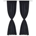Draperii opace cu rejansă, 2 buc., negru, 135 x 245 cm - WALTI WALTI