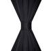 Draperii opace cu rejansă, 2 buc., negru, 135 x 245 cm - WALTI WALTI