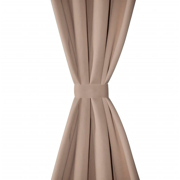 Draperii opace cu inele metalice, 2 buc., crem, 135 x 245 cm - WALTI WALTI