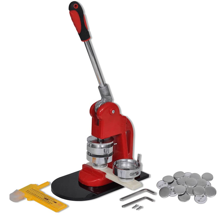 Presă pentru insigne 58 mm cu ștanță rotundă și 500 componente insigne WALTI