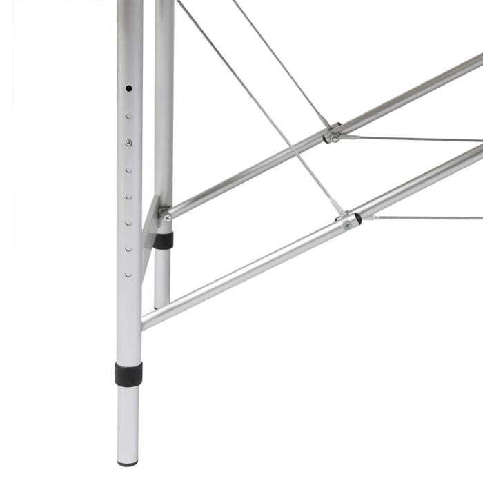 Masă masaj pliabilă, 3 zone, alb crem, cadru aluminiu - WALTI WALTI