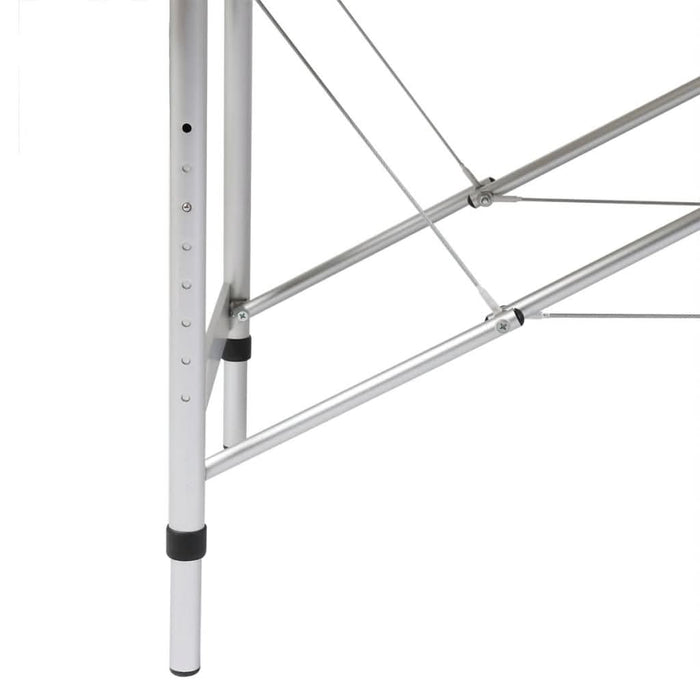 Masă masaj pliabilă, 3 zone, negru, cadru aluminiu - WALTI WALTI