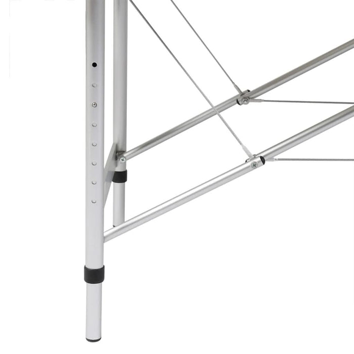 Masă de masaj pliabilă, 4 zone, negru, cadru din aluminiu - WALTI WALTI