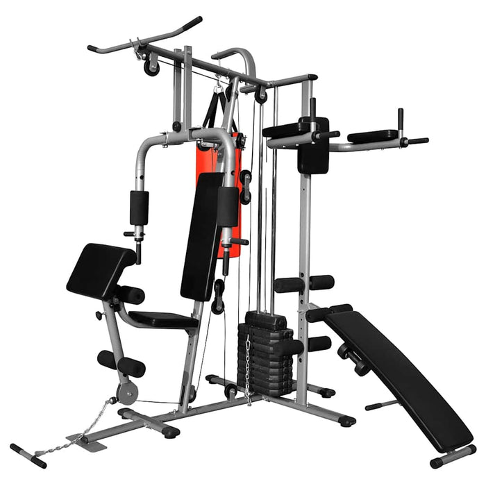 Aparat fitness multifuncțional pentru acasă cu 1 sac box, 65 kg WALTI