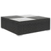 Set mobilier de grădină cu perne, 6 piese, negru, poliratan - WALTI WALTI