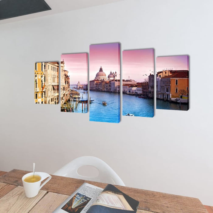 Set tablouri de perete cu imprimeu Veneția, 200 x 100 cm WALTI
