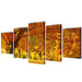 Set tablouri din pânză cu imprimeu arțar, 100 x 50 cm - WALTI WALTI