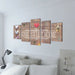 Set tablouri din pânză cu imprimeu Home Sweet Home, 100 x 50 cm - WALTI WALTI