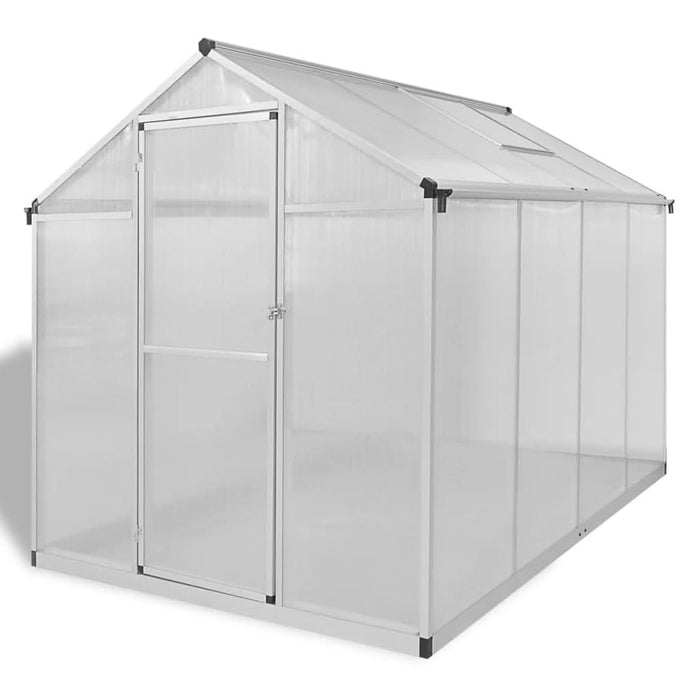 Seră din aluminiu ranforsat cu cadru la bază, 4,6 m² - WALTI WALTI