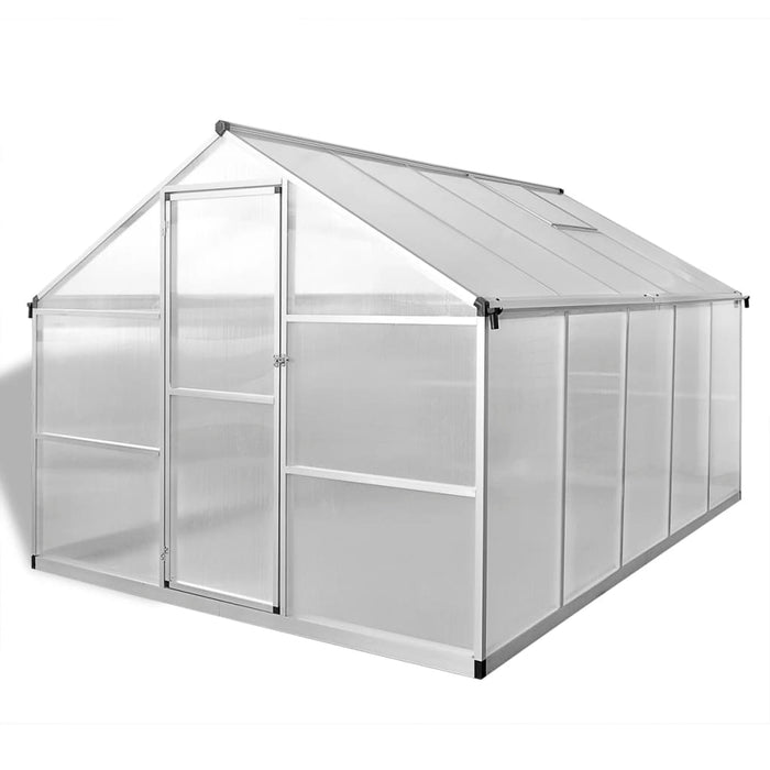 Seră din aluminiu ranforsat cu cadru la bază, 7,55 m² - WALTI WALTI
