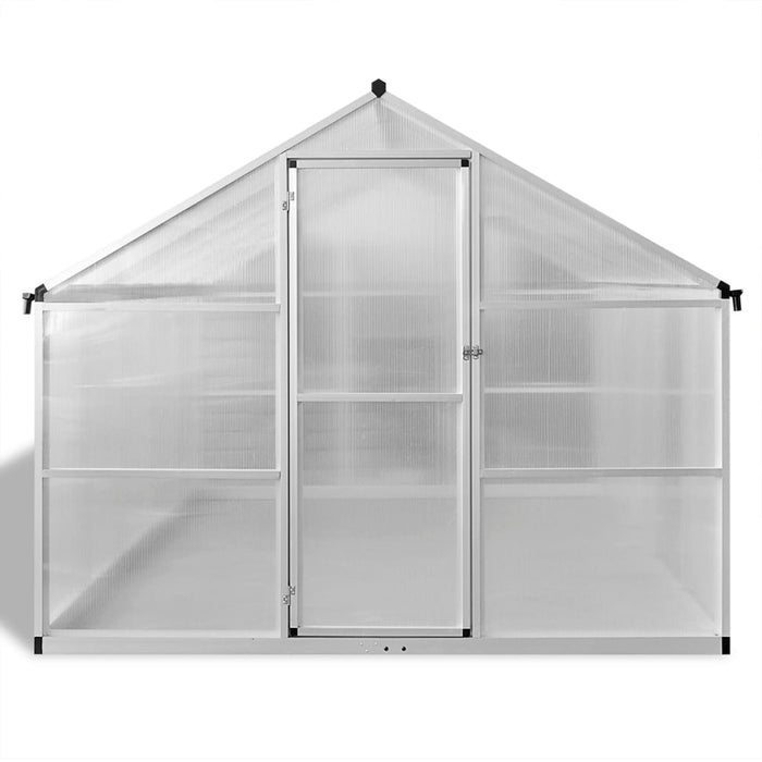 Seră din aluminiu ranforsat cu cadru la bază, 7,55 m² - WALTI WALTI