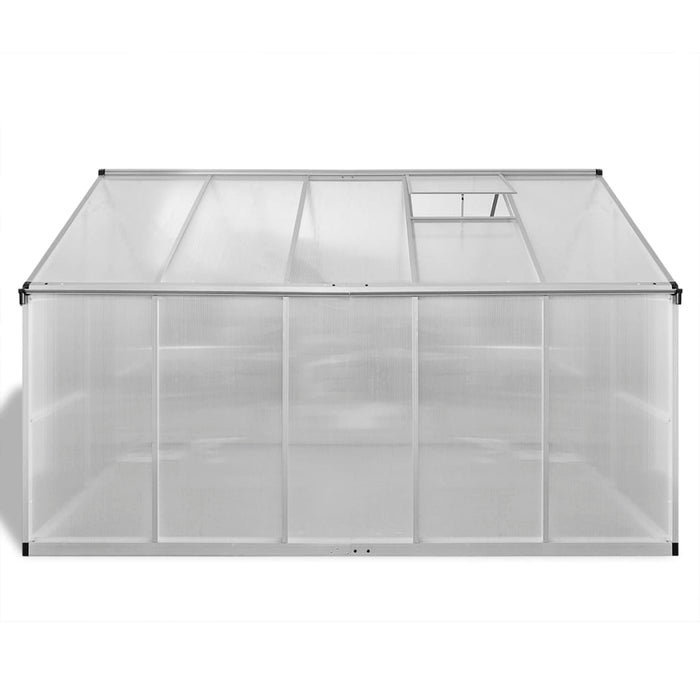 Seră din aluminiu ranforsat cu cadru la bază, 7,55 m² - WALTI WALTI