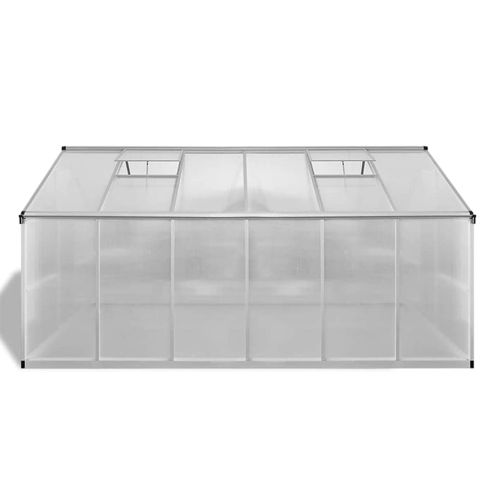 Seră din aluminiu ranforsat cu cadru la bază, 9,025 m² - WALTI WALTI