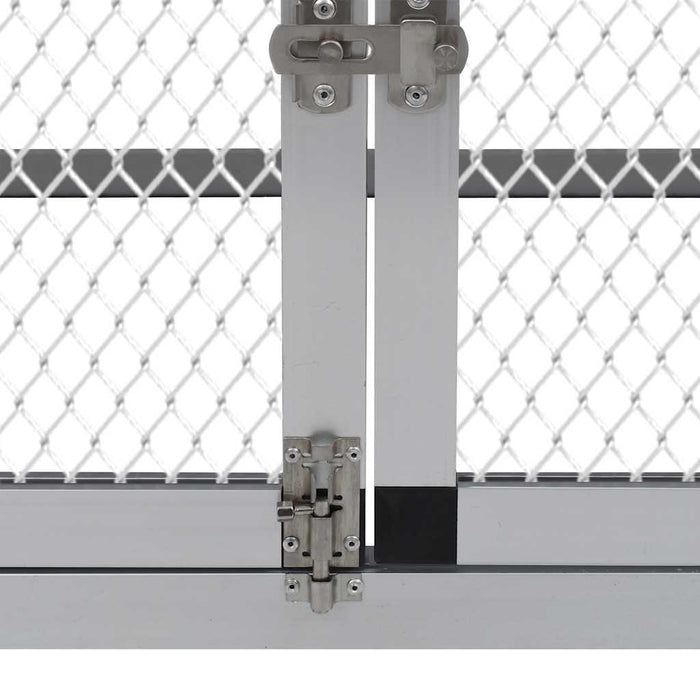 41323 vidaXL Coteț de găini cu zonă de mișcare și repaus aluminiu - WALTI WALTI
