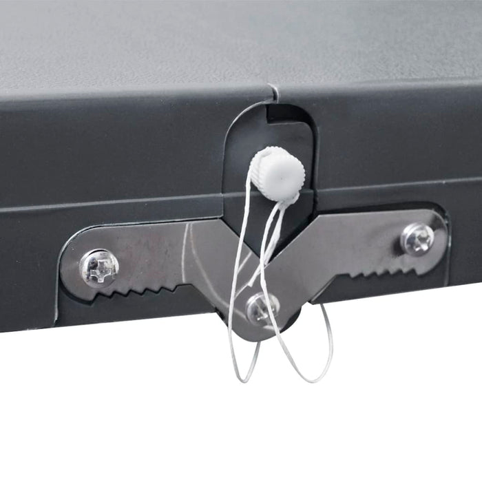 Set camping masă/4 scaune pliabile, gri deschis, aluminiu - WALTI WALTI