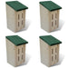 Căsuță fluturi 14 x 15 x 22 cm, set de 4 buc - WALTI WALTI