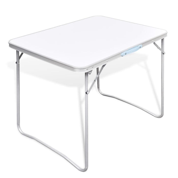 Masă camping din metal pliabilă 80 x 60 cm - WALTI WALTI