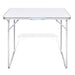 Masă camping din metal pliabilă 80 x 60 cm - WALTI WALTI