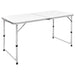 Masă camping pliabilă reglabilă în înălțime, 120x60 cm aluminiu - WALTI WALTI
