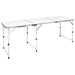 Masă camping din aluminiu reglabilă 180 x 60 cm - WALTI WALTI